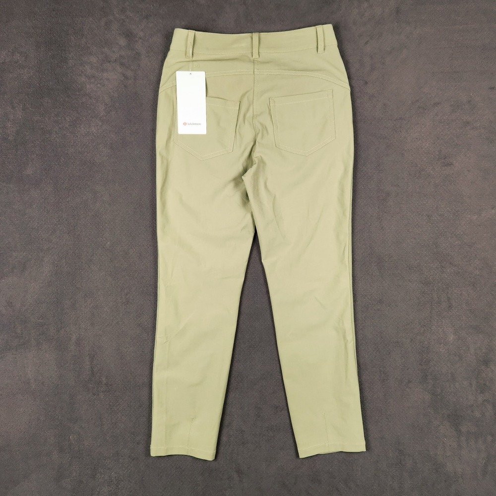 Lululemon City Sleek 5 Pocket Pant 7/8 Womens 6 Rosemary Green Ankle Warpstreme - Picture 2 of 11